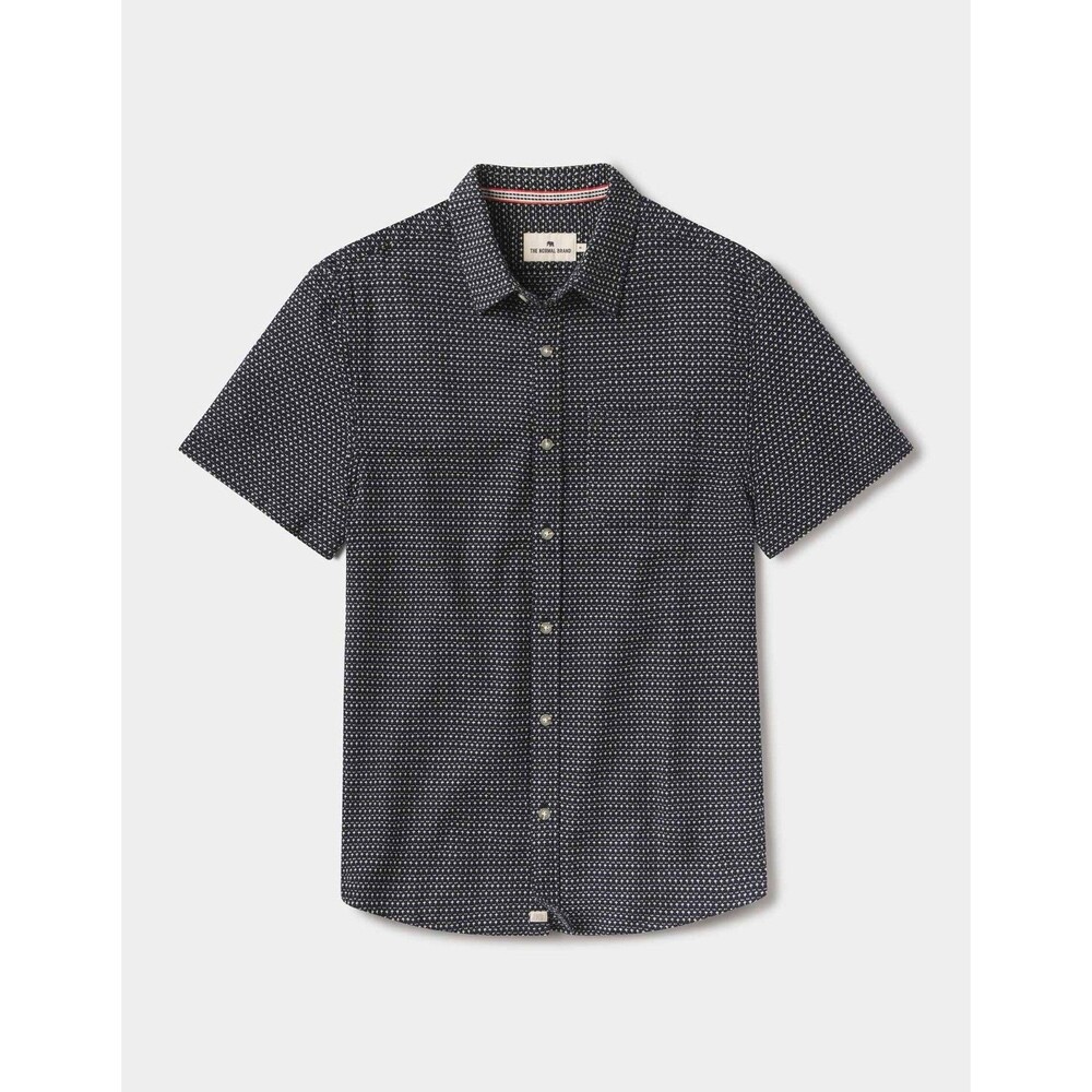 *Brand New* The Normal Brand Freshwater Button Up Shirt in Ren Crosshatch Size L